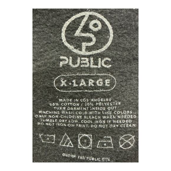 Public Disorder Hoodie Black Pullover Sweatshirt Men's Size XL - Picture 4 of 6